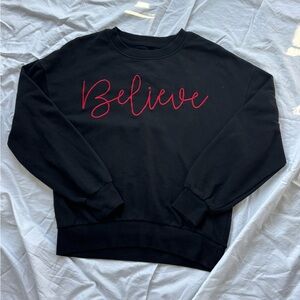 Black Christmas 'Believe' Sweater